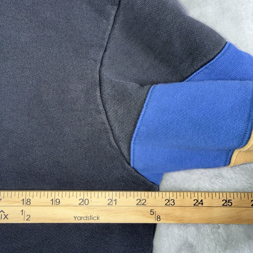 Levi Strauss & Co Navy Blue Hooded Sweatshirt Men's Navy Blue Pullover Medium - Picture 8 of 10
